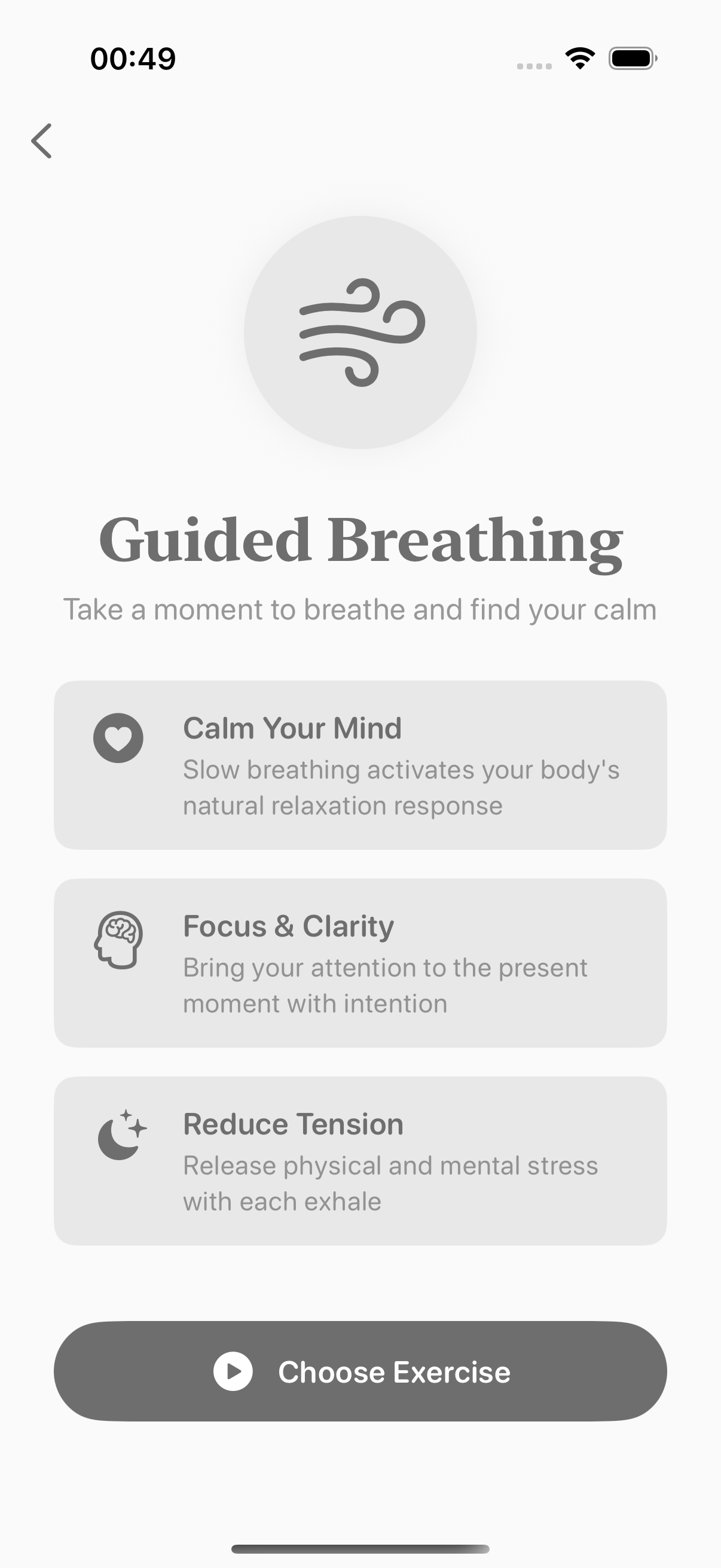 A guided breathing practice in Balmi