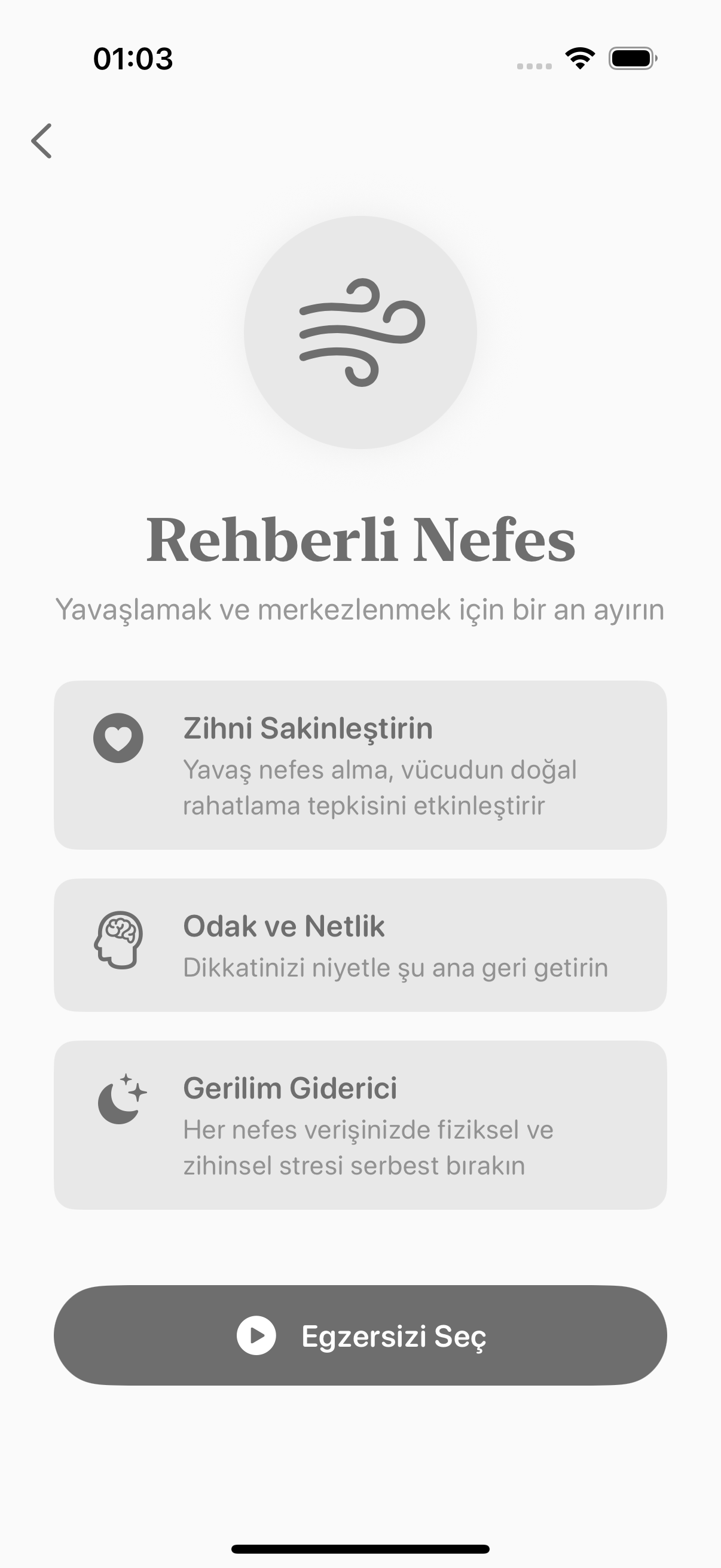 Balmi’de rehberli bir nefes pratiği